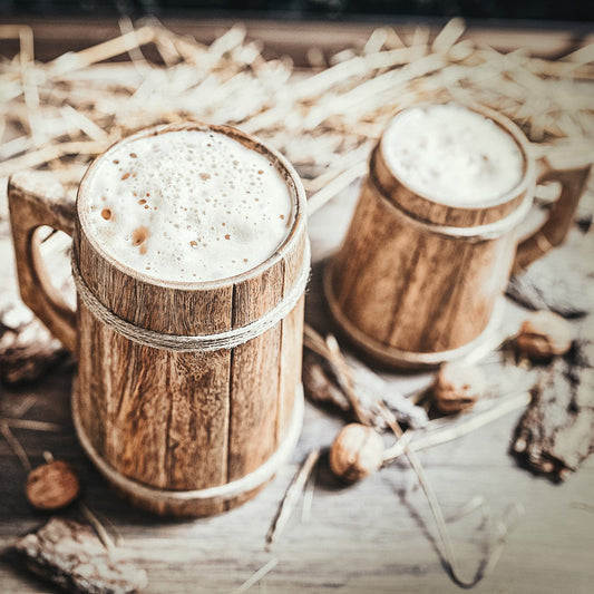 Viking Wooden Tankard – Handcrafted Mango Wood Beer Mug