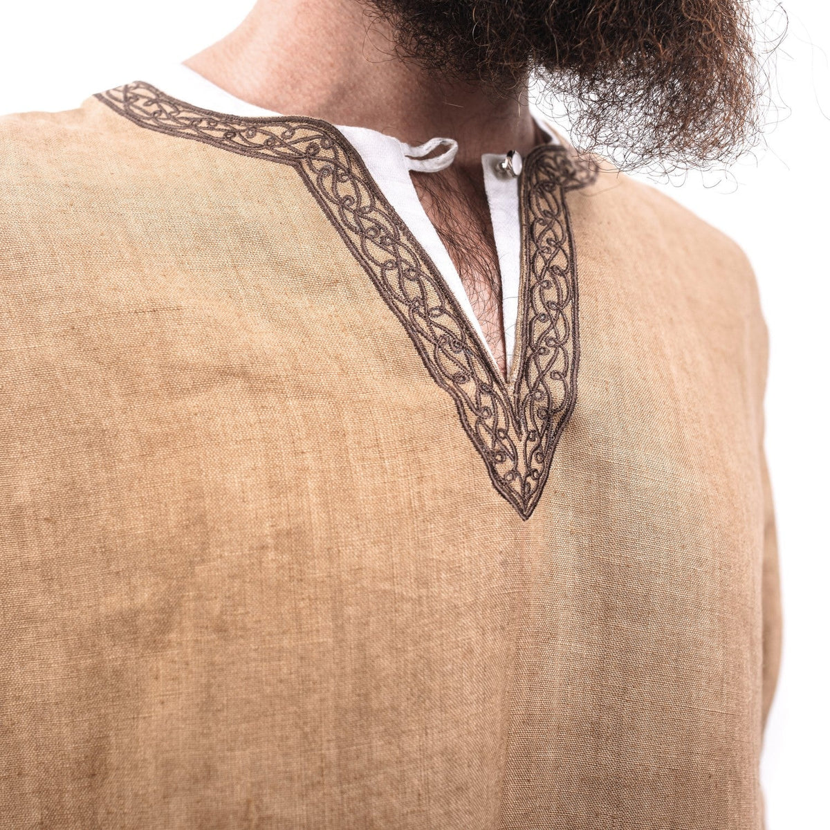 Linen Viking Tunic – Medieval Reenactment Shirt