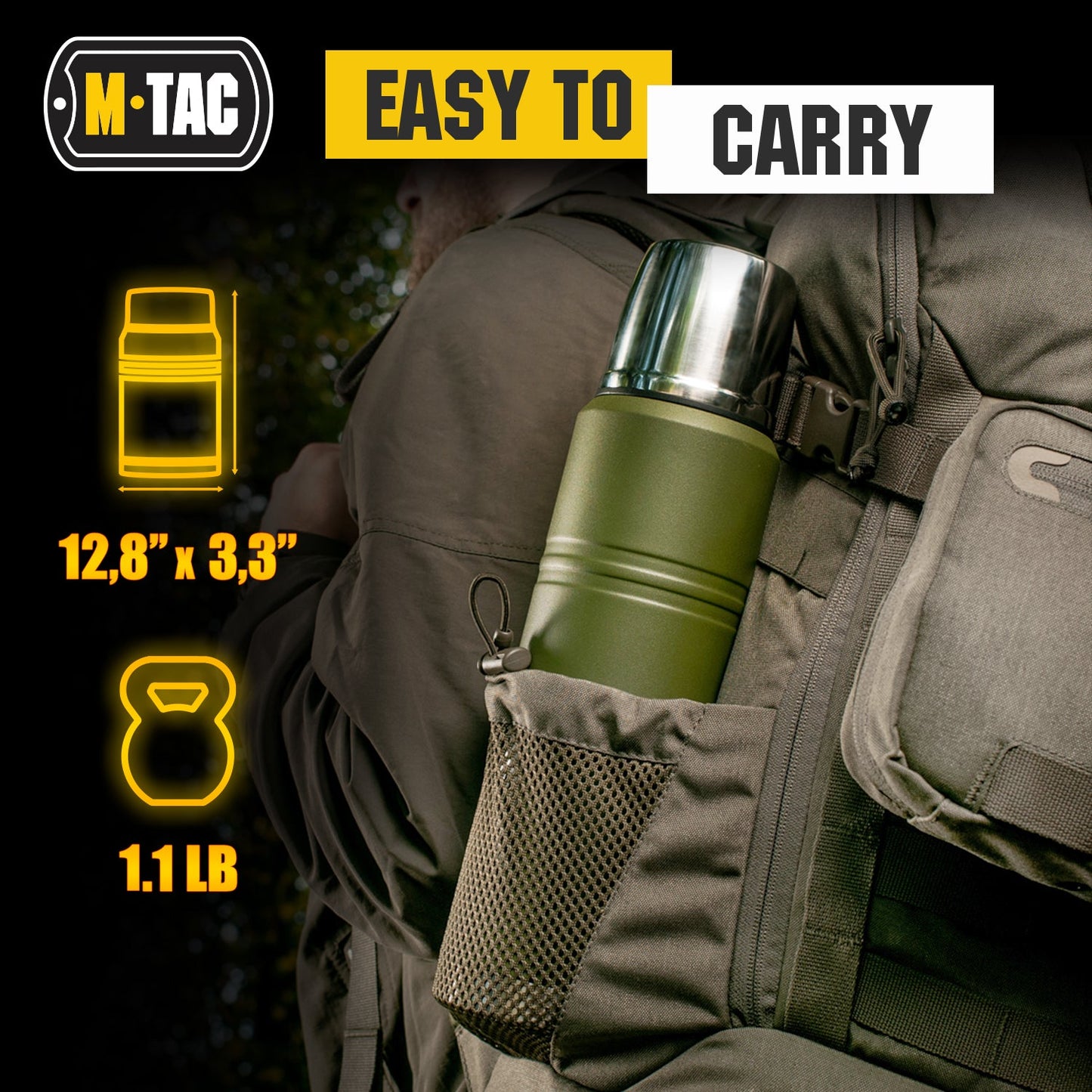 M-Tac Stainless Insulated Bottle 34 oz