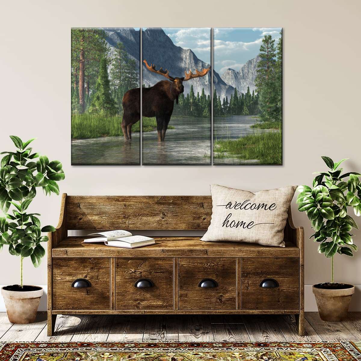 Bull Moose Habitat Wall Art