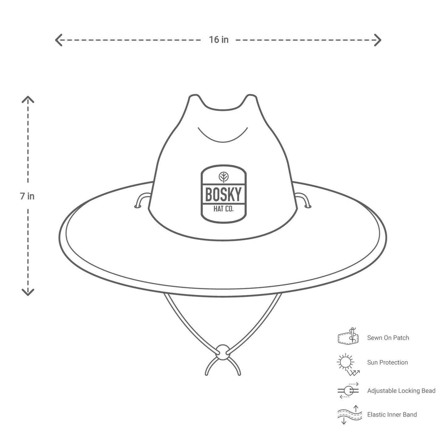 Sun-Seeker Black Straw Hat