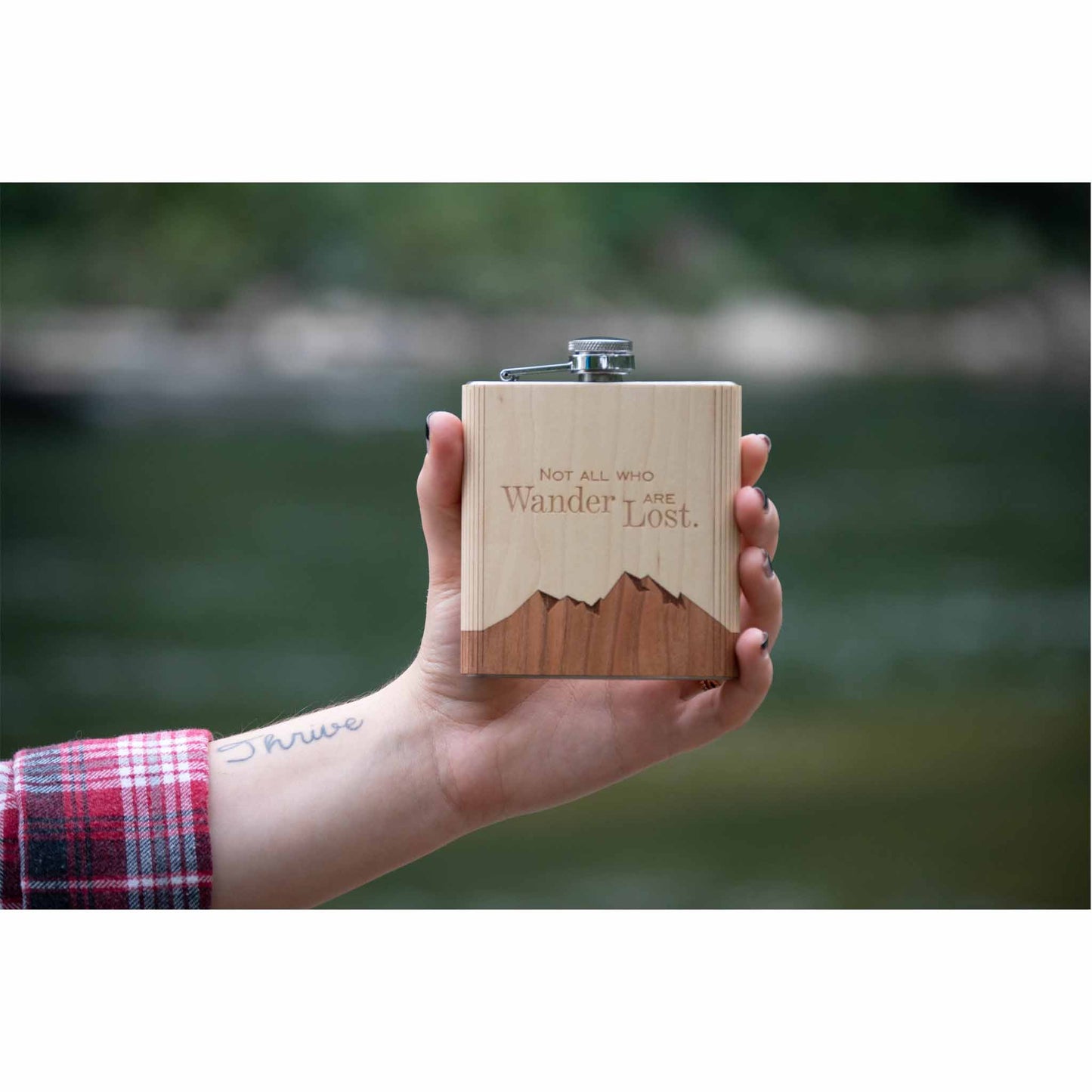 Not All Who Wander Flask