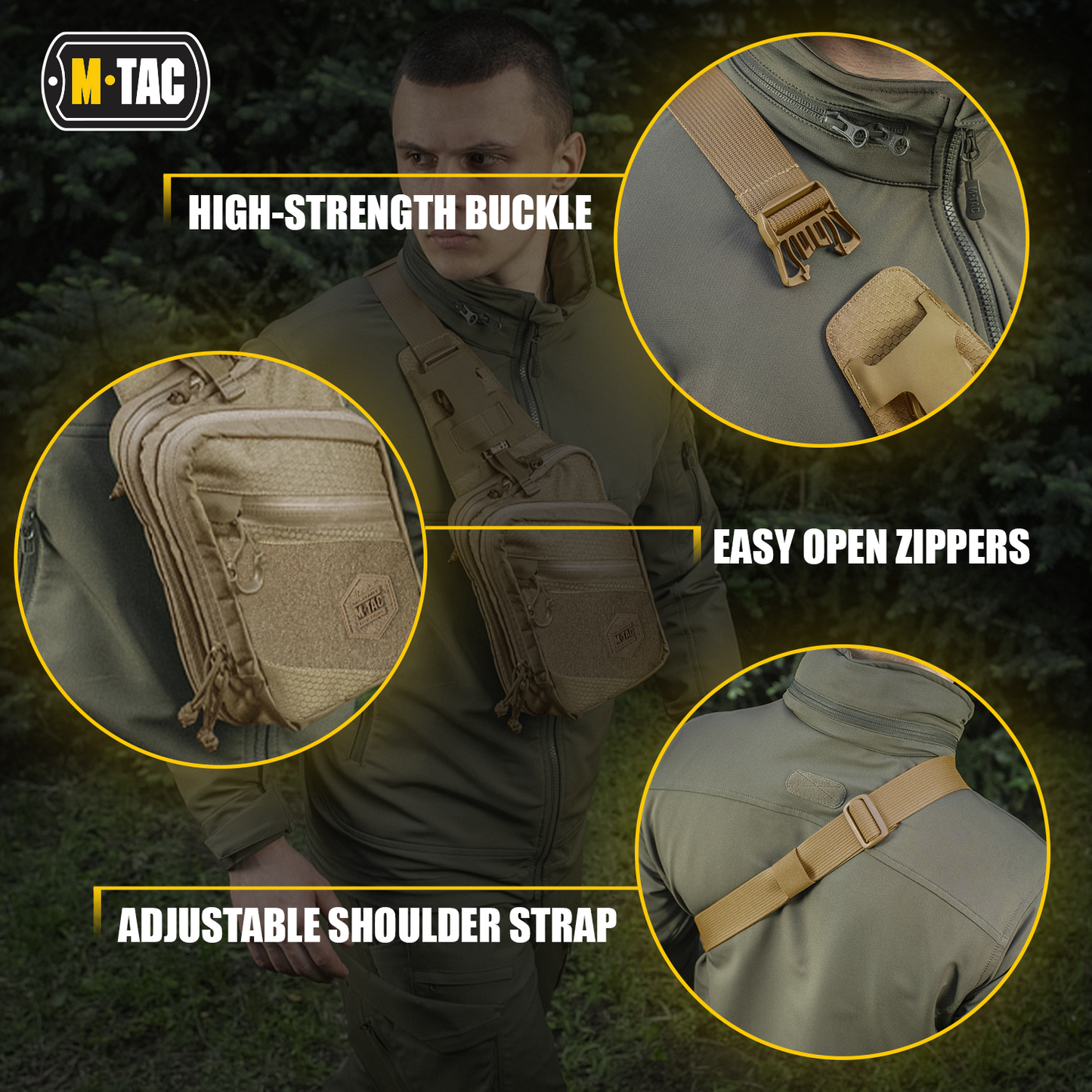 M-Tac Sling Pistol Bag with Loop Panel Elite