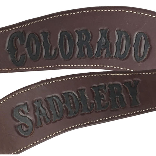Colorado Saddlery Black Lettered Roper Breast Collar