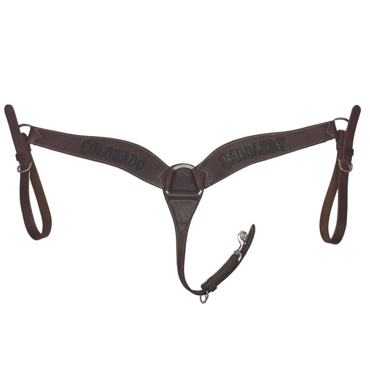 Colorado Saddlery Black Lettered Roper Breast Collar
