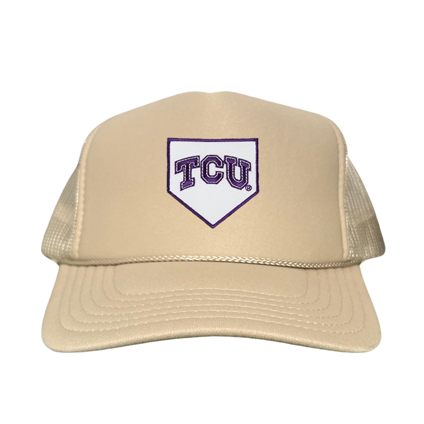 TCU Horned Frogs Baseball Cap Home Plate / Hat / TCU025 / 221 / MM