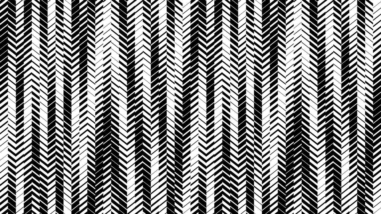 Black and White Minimal Retro Stripes Pattern Wallpaper. #7033