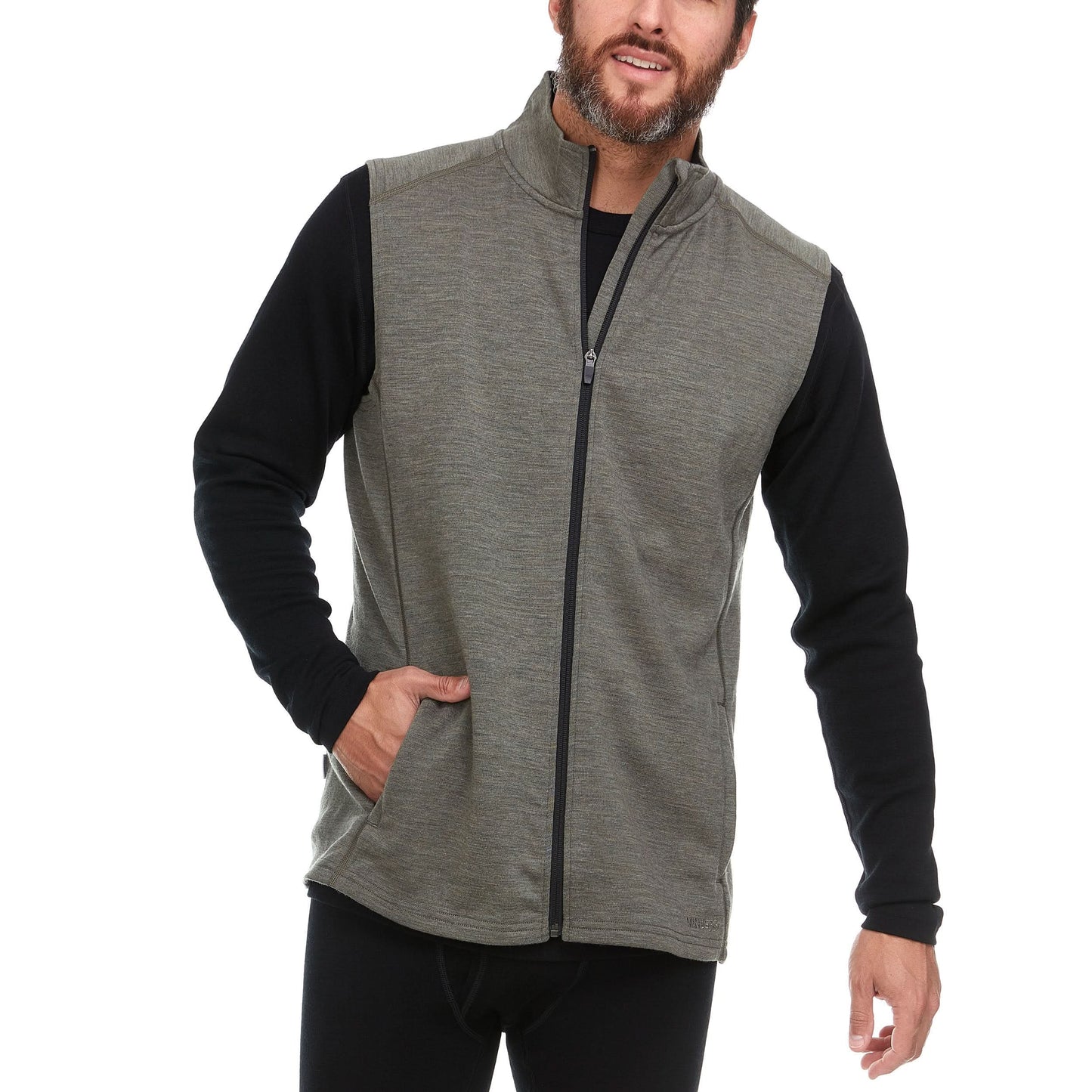 Heavyweight Men's Wool Vest - 100% Merino Wool
