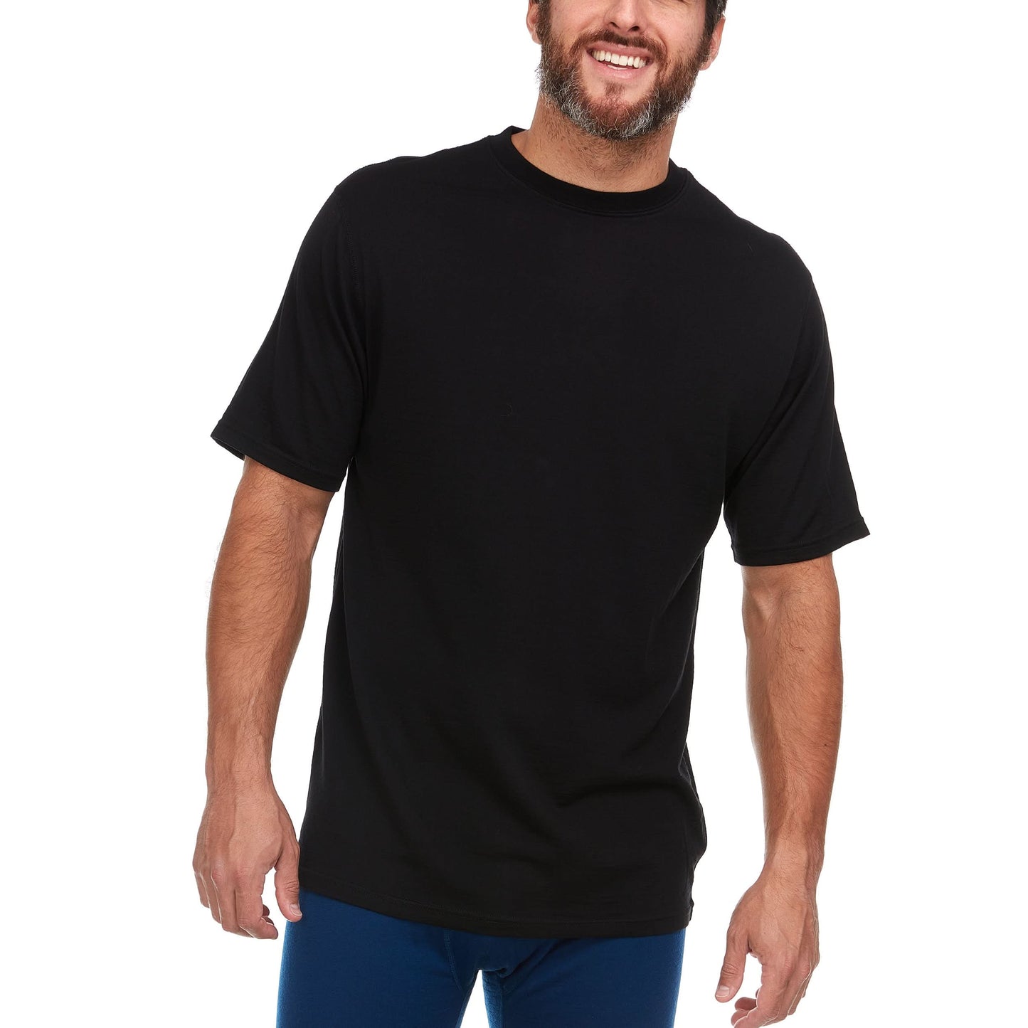 Lightweight Men's Wool T Shirt Crew - 100% Merino Wool