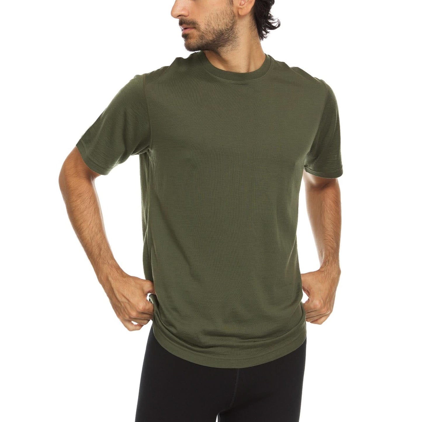 Lightweight Men's Wool T Shirt Crew - 100% Merino Wool