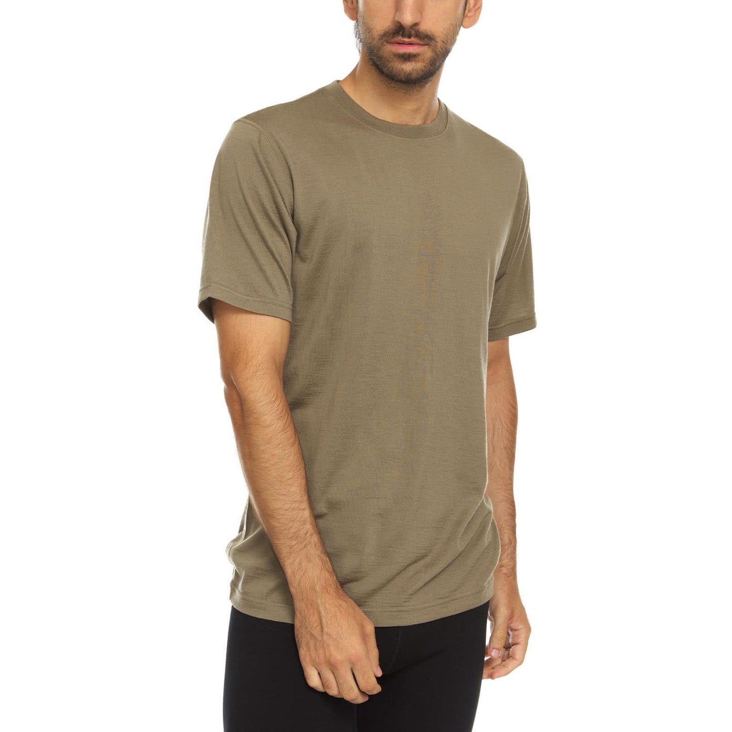 Lightweight Men's Wool T Shirt Crew - 100% Merino Wool