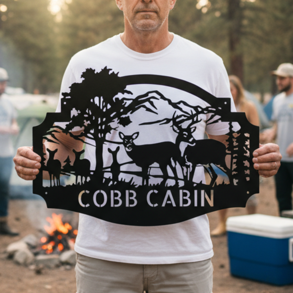 Name Metal Sign - Custom Metal Sign, Anniversary/Wedding/Housewarming/Christmas Gift