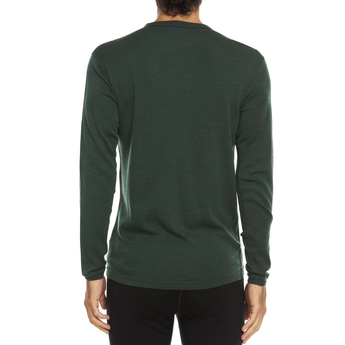 Men's Wool Thermal Top Midweight Base Layer - 100% Merino Wool