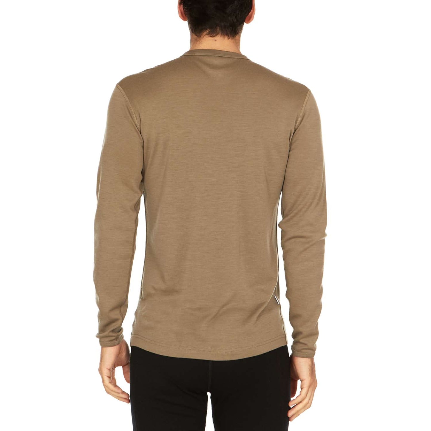 Men's Wool Thermal Top Midweight Base Layer - 100% Merino Wool