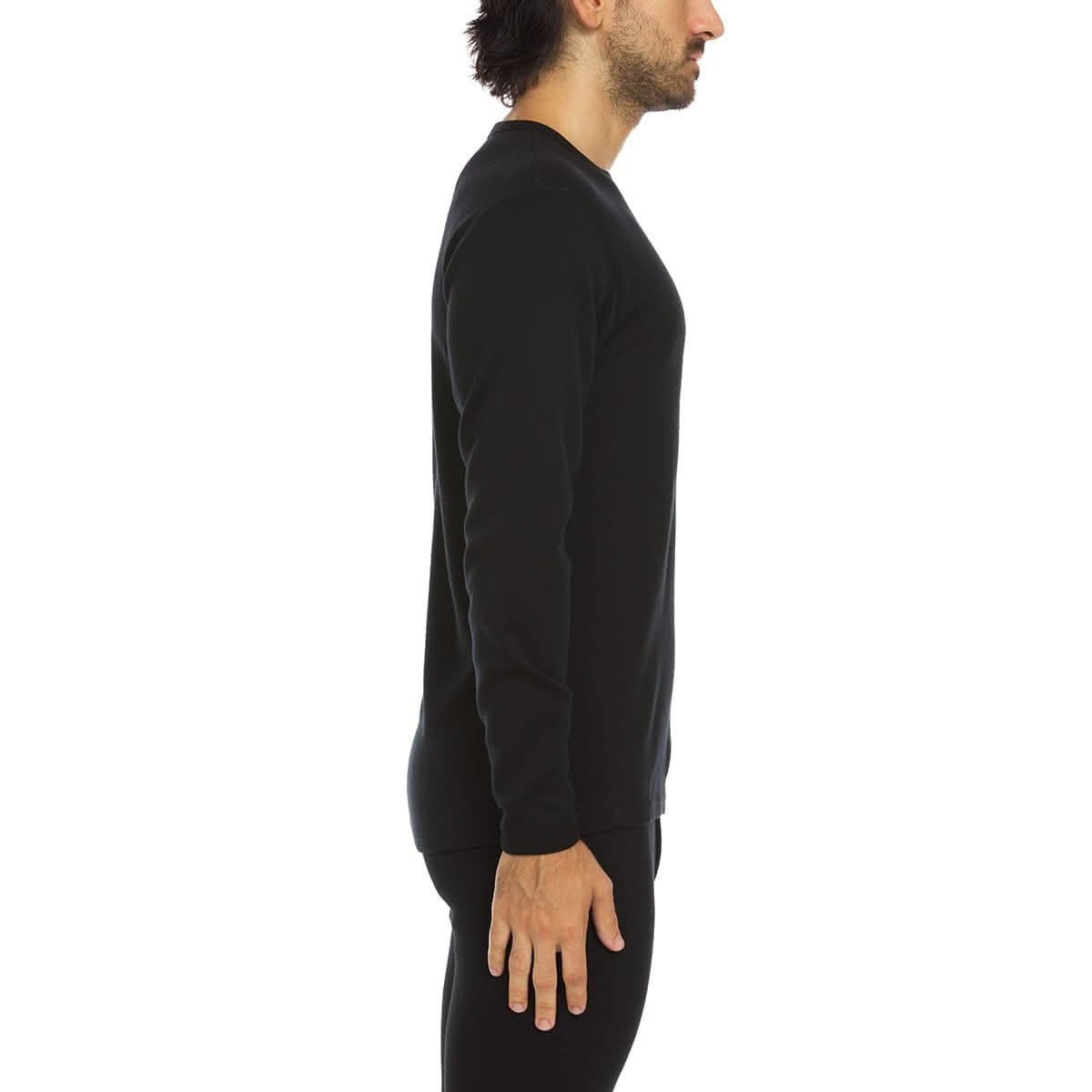 Heavyweight Men's Wool Crew Top - 100% Merino Wool