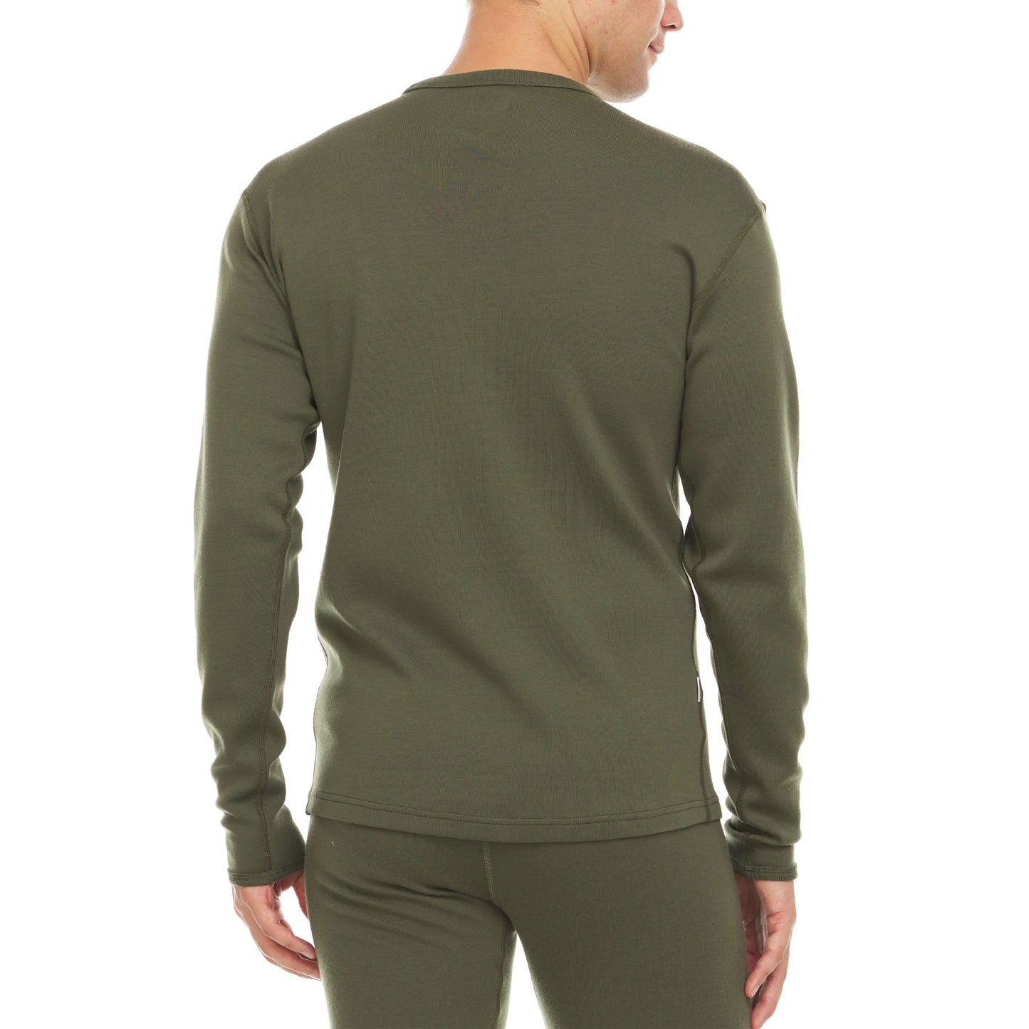 Heavyweight Men's Wool Crew Top - 100% Merino Wool