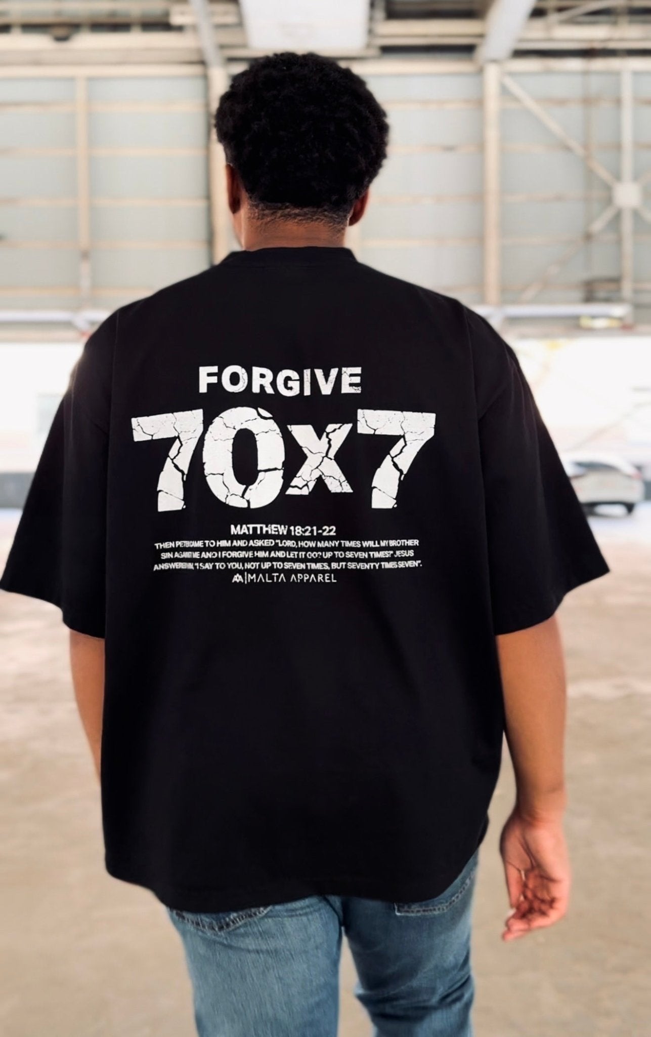 [PRE-ORDER - SHIPS FEBRUARY 6TH] 70x7 Drop Shoulder Tee (Super Oversized) - Black