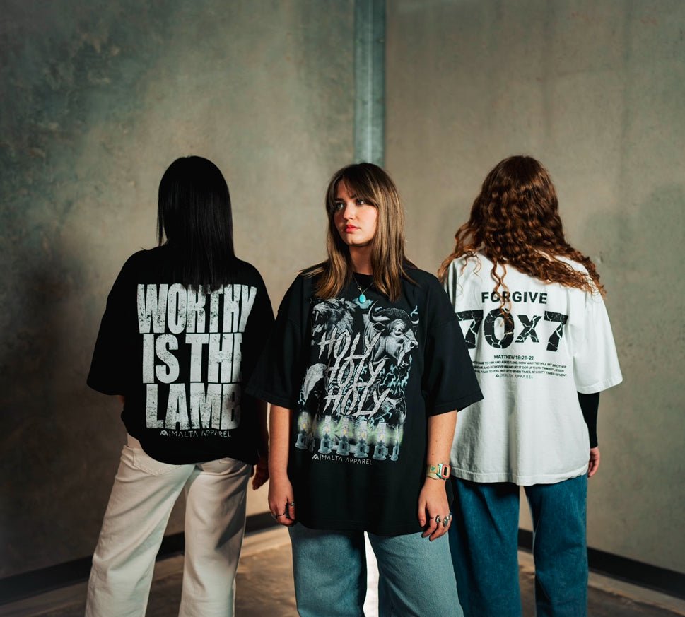 70x7 Drop Shoulder Tee (Super Oversized) - White