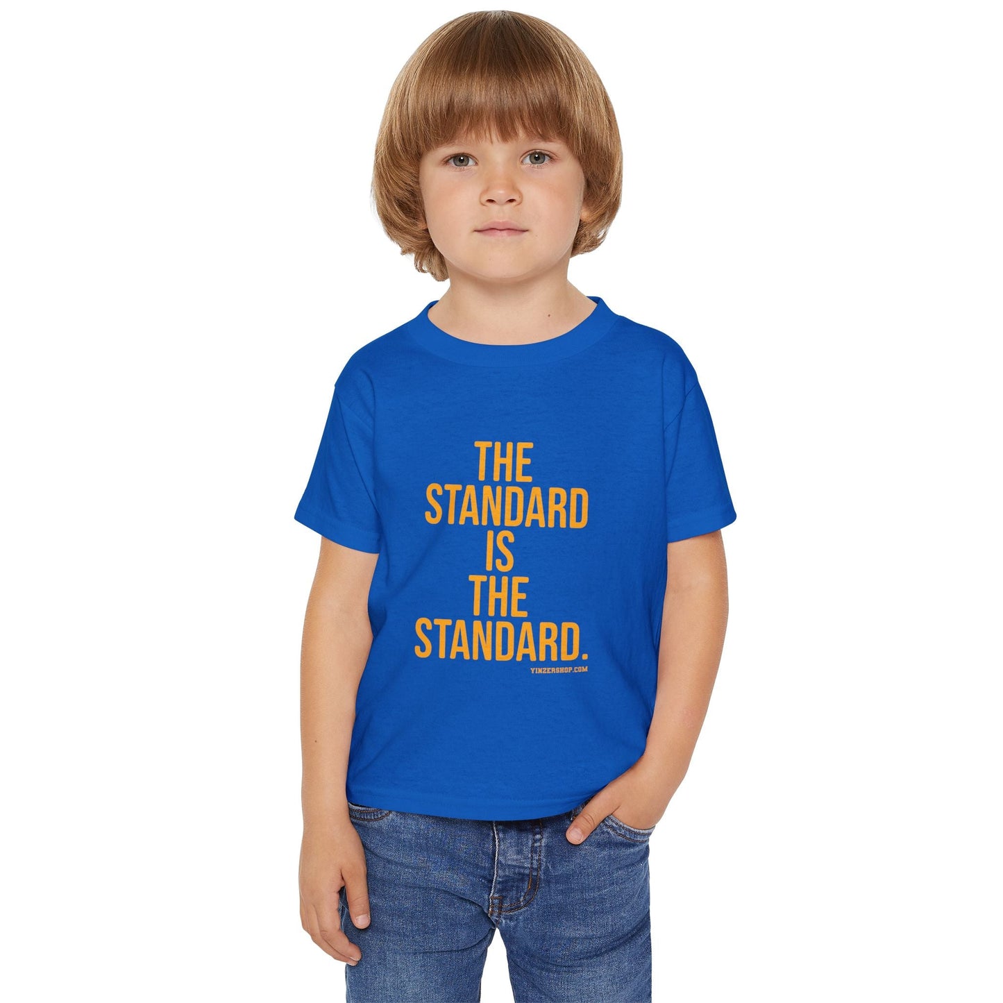 Toddler Cotton T-Shirt - The Standard Classic Fit Kids Cotton Tee by Printify