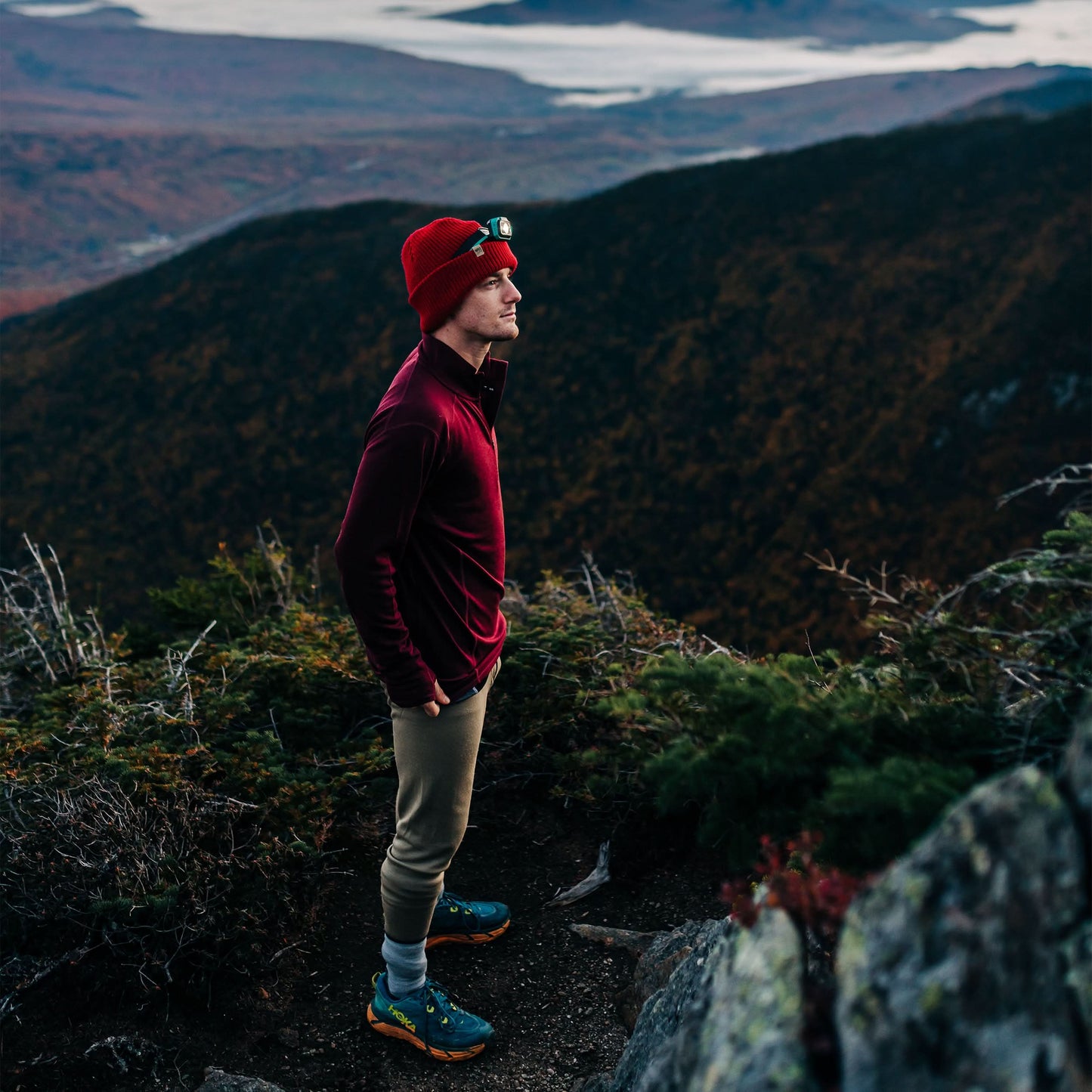 Midweight Men's Wool 1/4 Zip -  100% Merino Wool