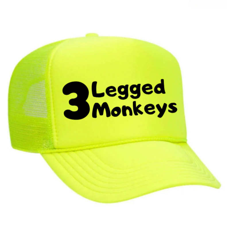 3 Legged Monkeys Trucker Hat