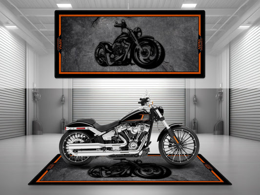 MPM Motorcycle Mat Design for Chopper Motorcycle  - MM7208