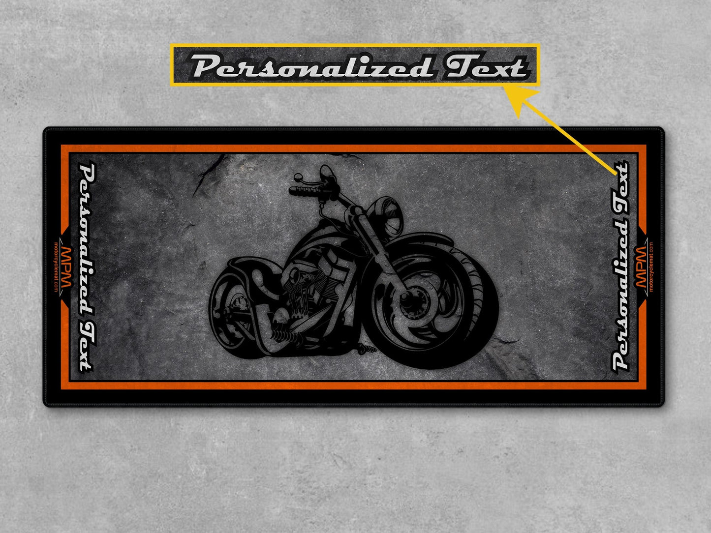 MPM Motorcycle Mat Design for Chopper Motorcycle  - MM7208