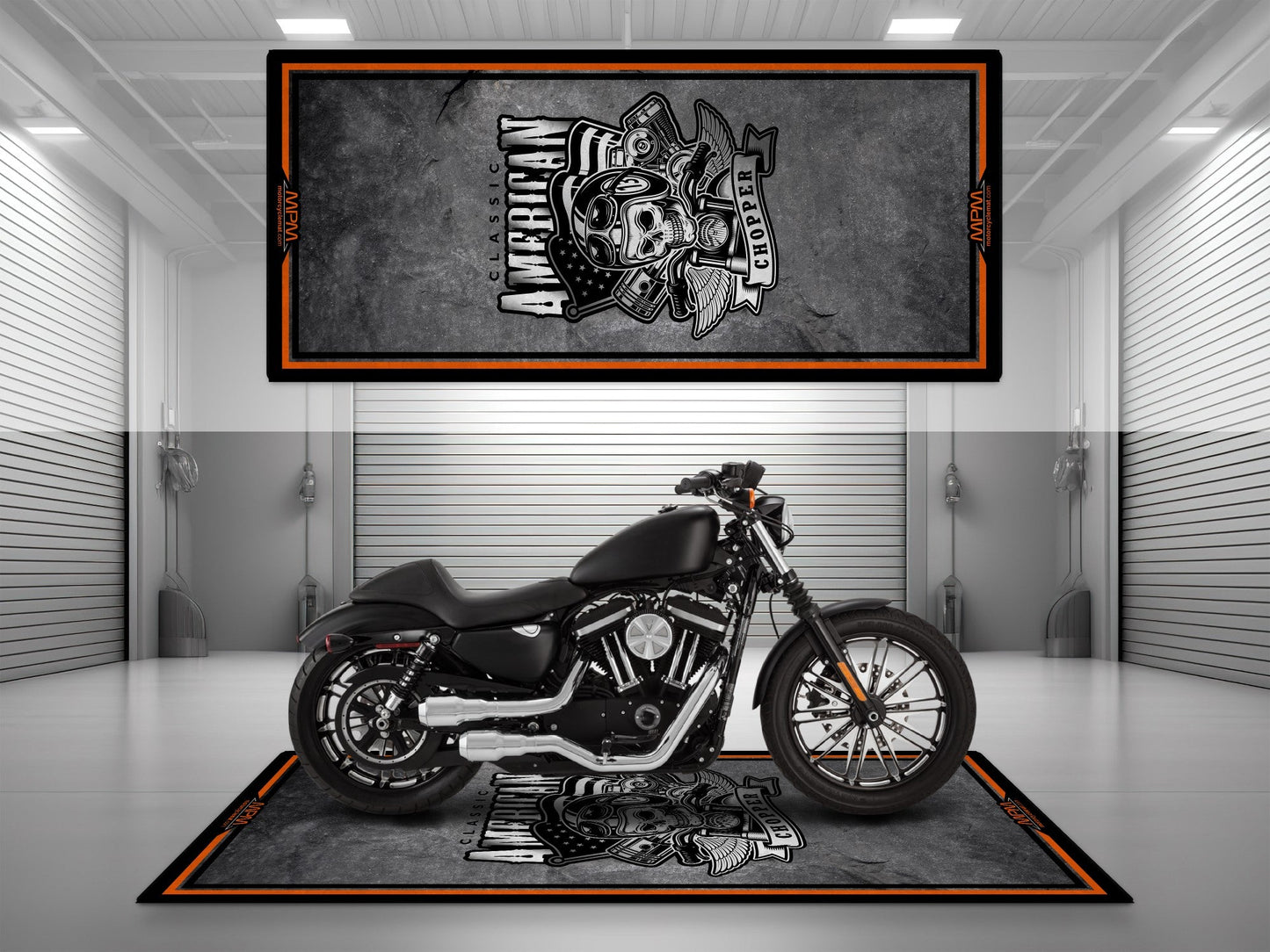 MPM Motorcycle Mat Design for American Chopper Motorcycle - MM7210