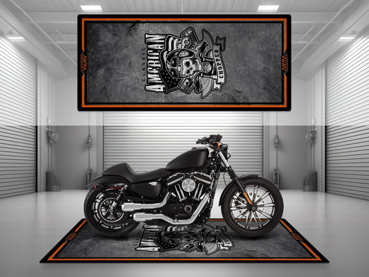 MPM Motorcycle Mat Design for American Chopper Motorcycle - MM7210