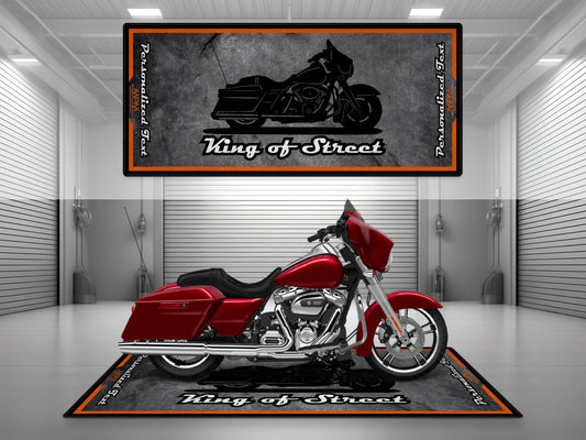 MPM Motorcycle Mat for Cruiser Motorcycle "King of Street" - MM7264