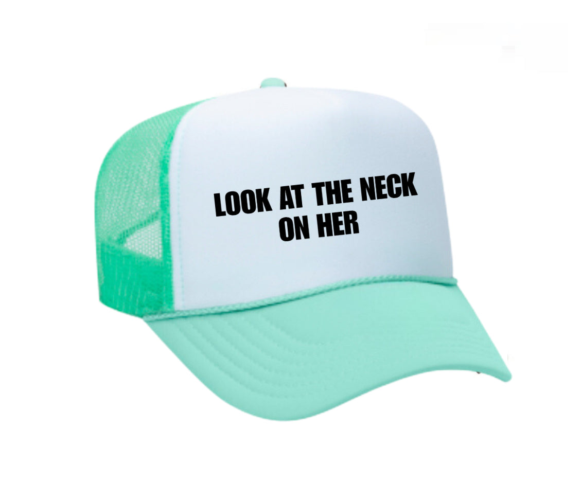 Look At The Neck On Her Trucker Hat