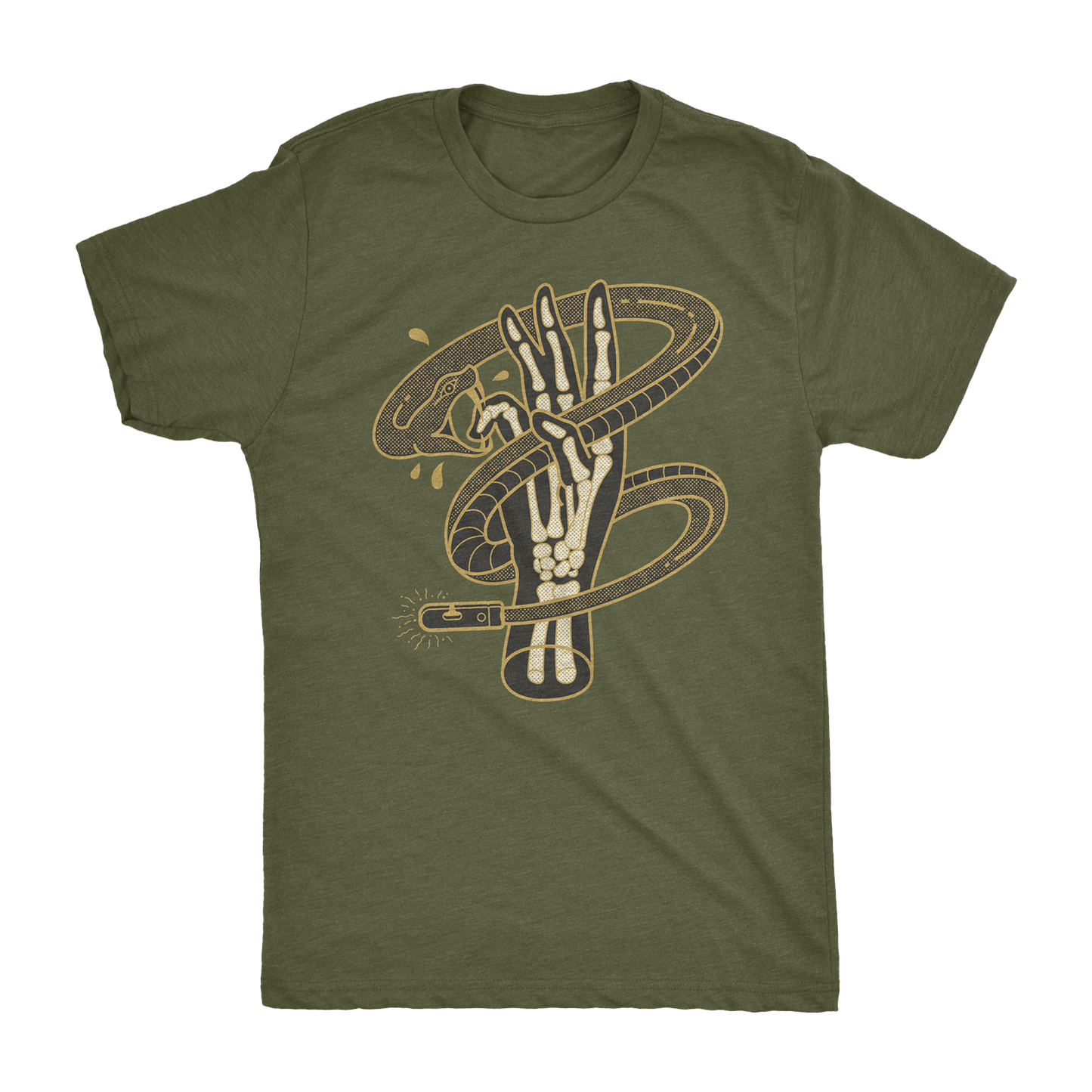 The Retro Static Line Bites Athletic Shirt