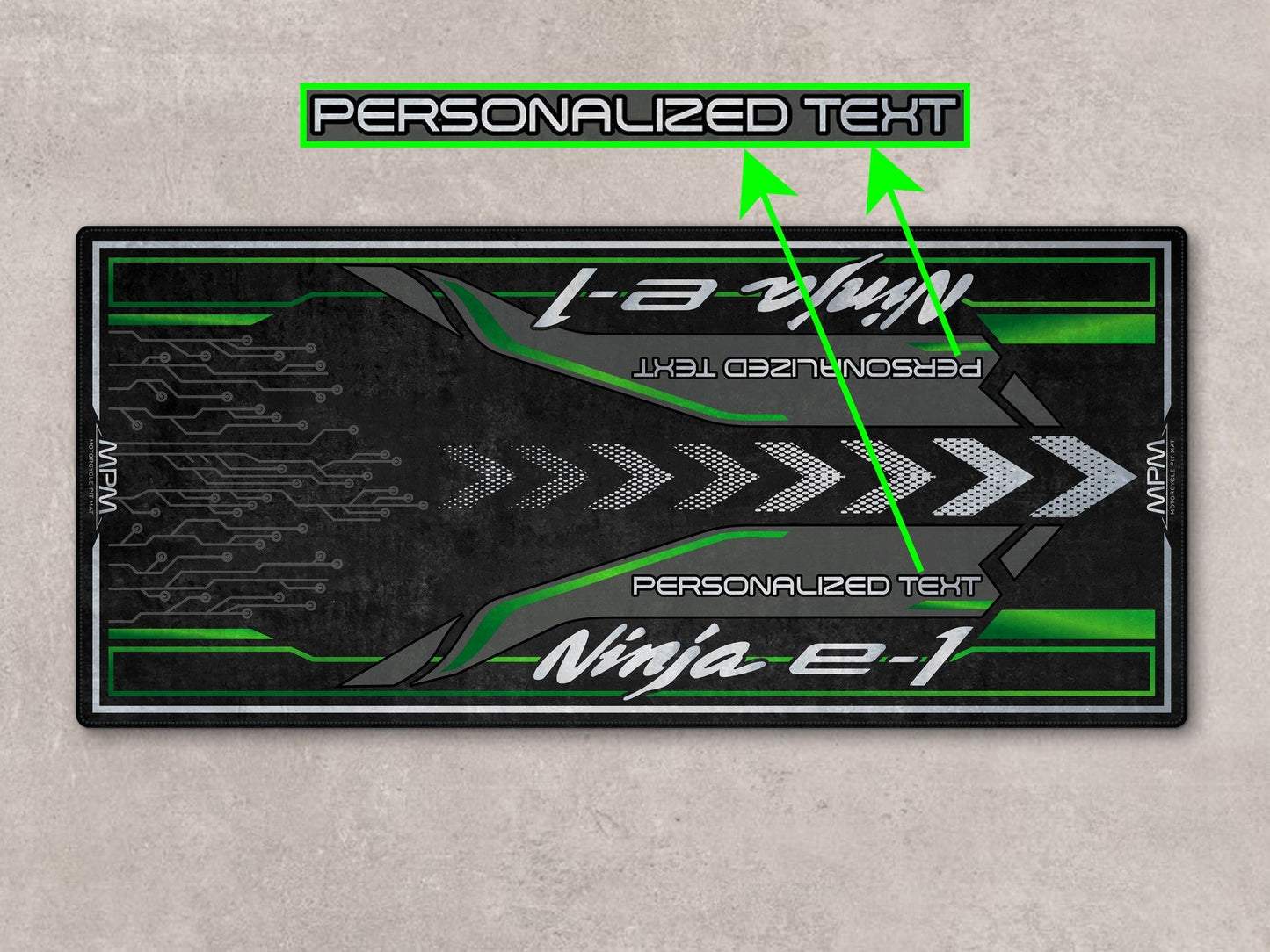 MPM Motorcycle Mat for Kawasaki Ninja e-1 - MM7385