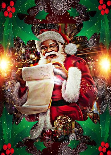 Vintage Black Santa Claus