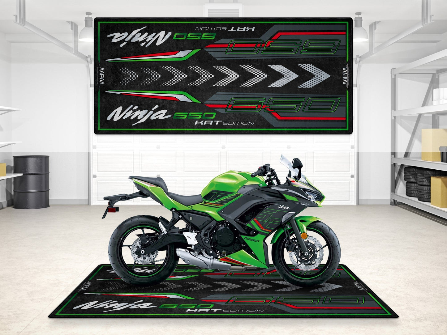 MPM Motorcycle Mat for Kawasaki Ninja 650 KRT Edition - MM7389