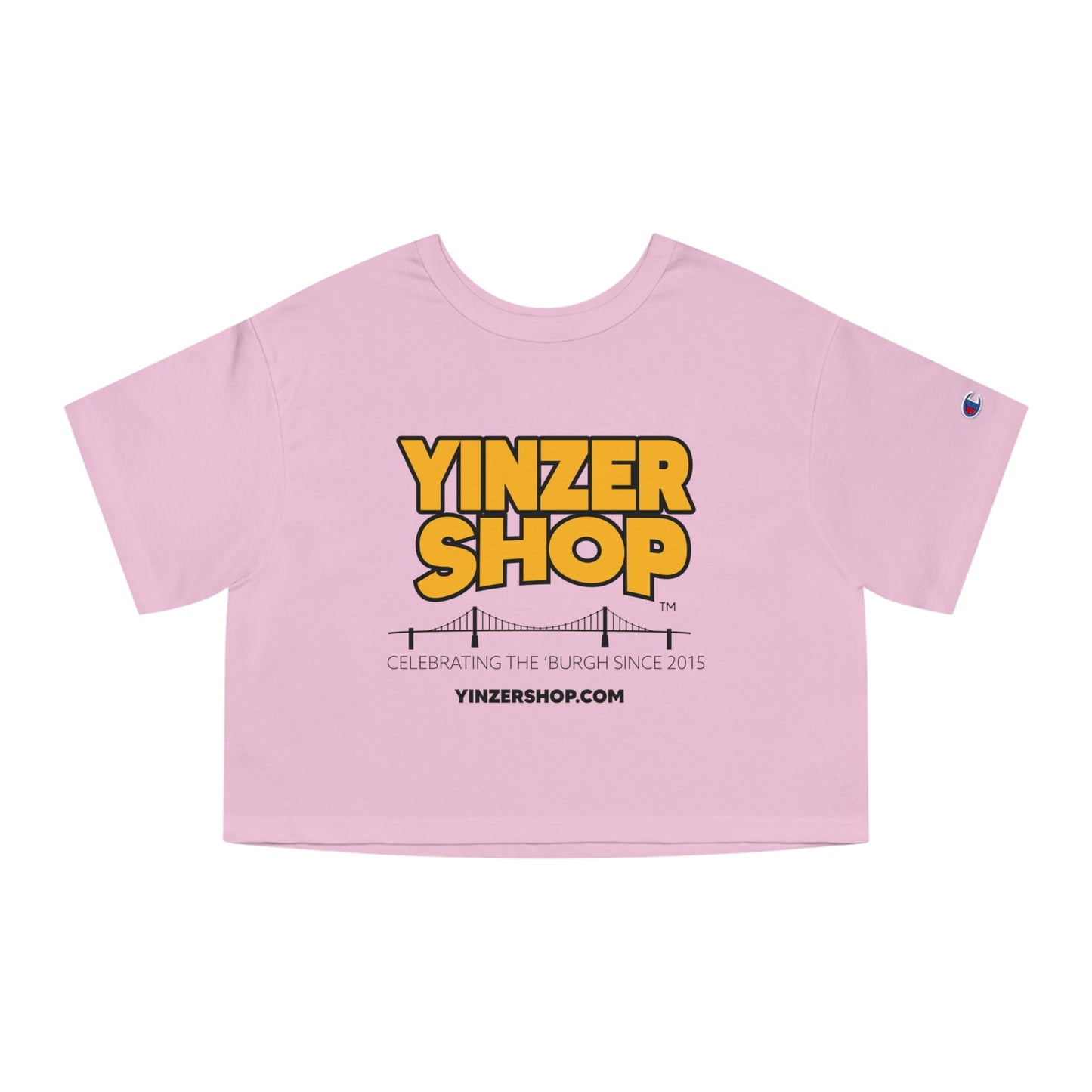 YinzerShop Serving Since 2015 - Champion Women's Heritage Cropped T-Shirt T453W