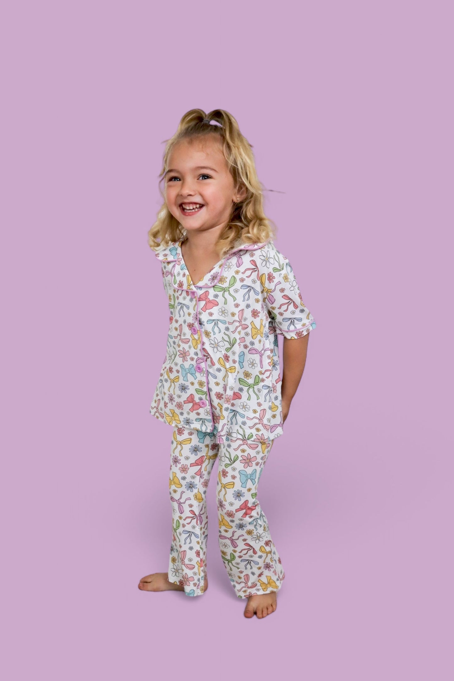 BOW GARDEN DREAM GIRL'S FLARE SET