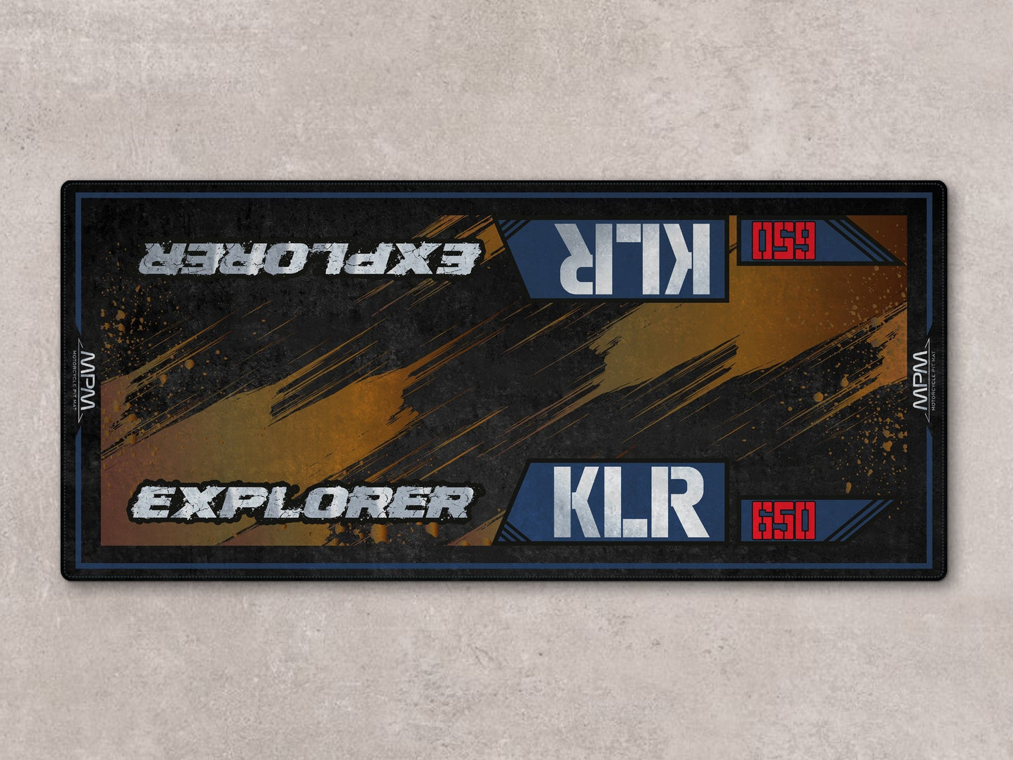 MPM Motorcycle Mat for Kawasaki KLR 650 - MM7431