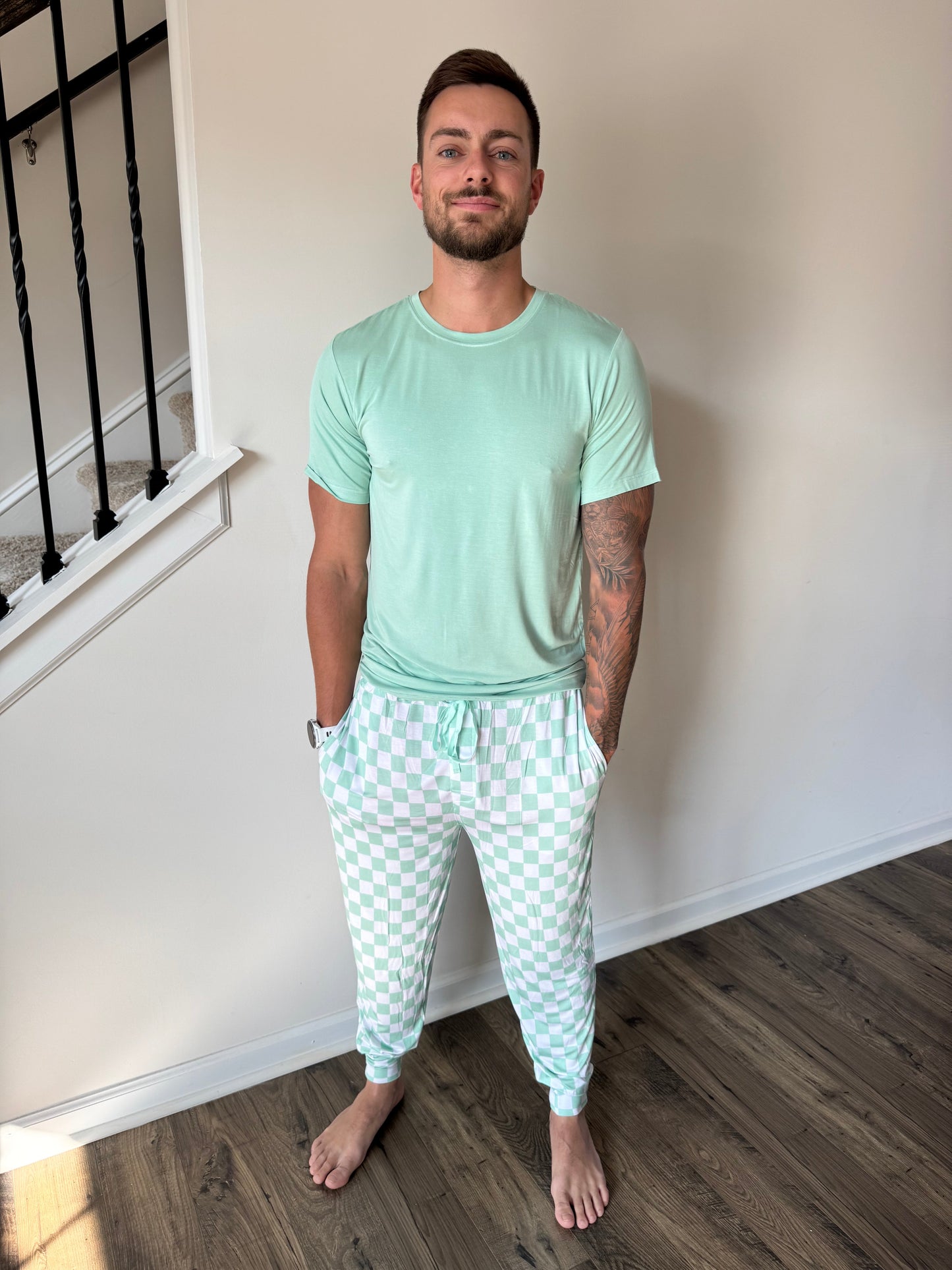MINT CHECKERS MEN'S DREAM JOGGER SET