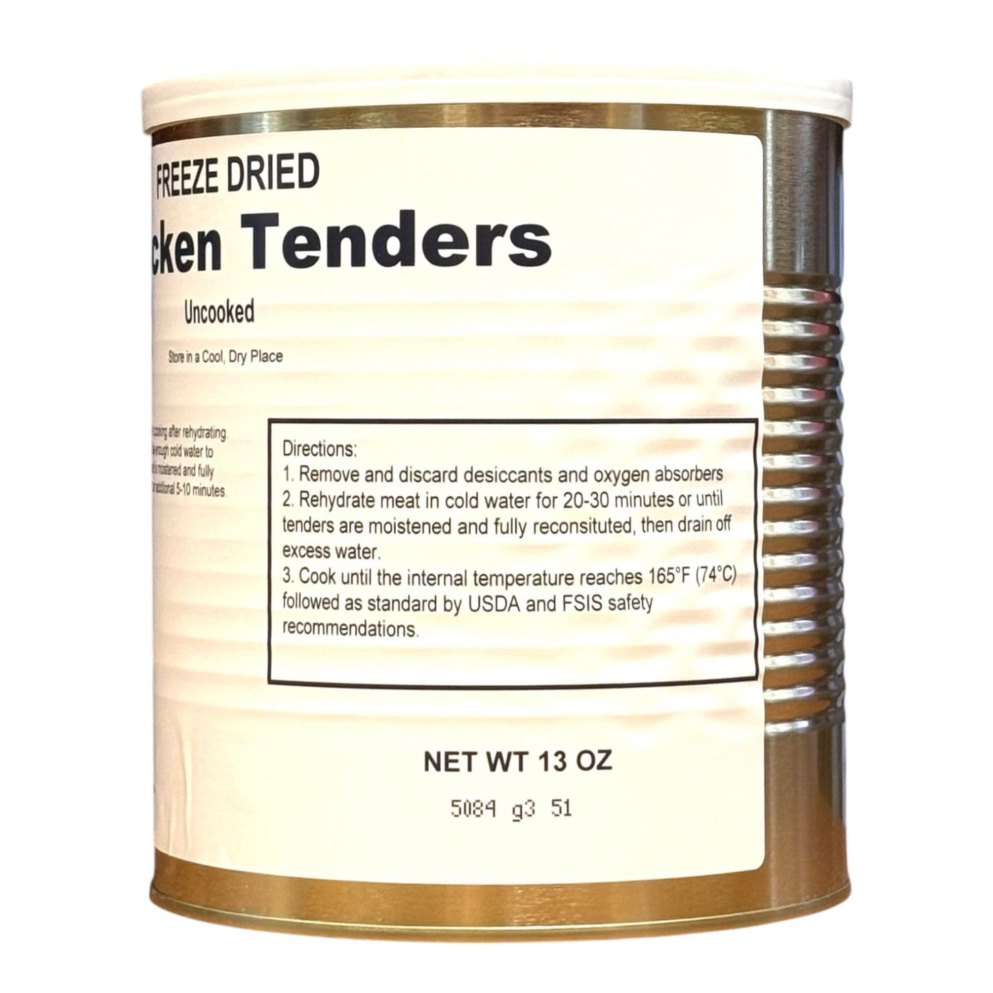 Military Surplus Freeze Dried Uncooked Chicken Tenders