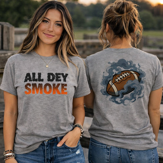 All Dey Smoke T-Shirt | Flame & Smoke Streetwear Design | Elite