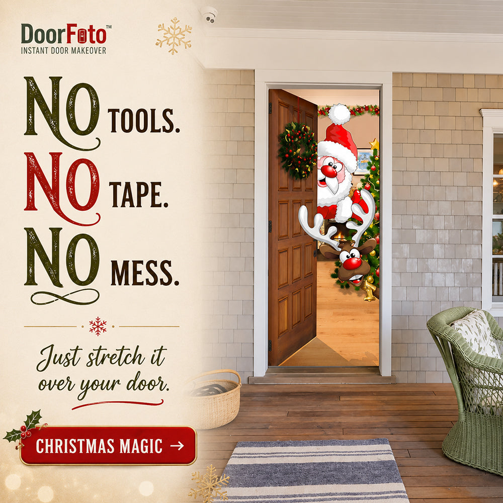 Santa Door Decor