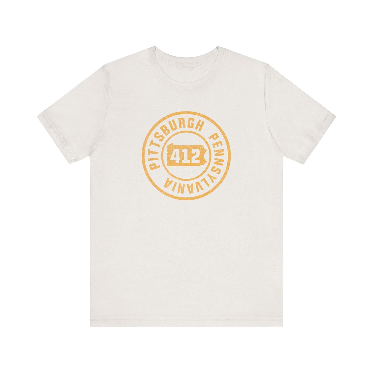 412 Area Code Pittsburgh Pa Stamped Short Sleeve T-Shirt