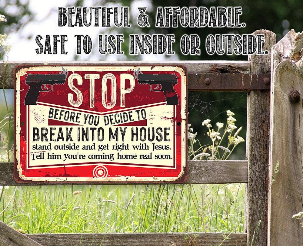 Rustic Metal Sign | Before You Decide