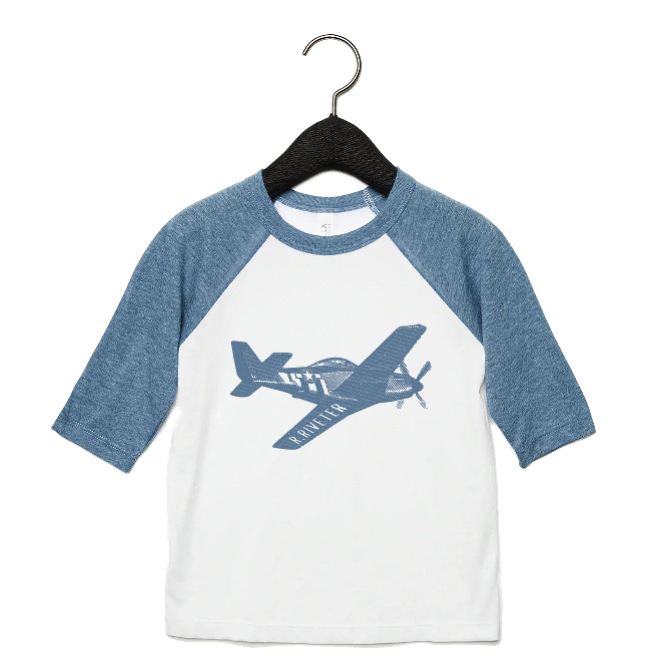 Baseball Plane Kids Denim T shirt