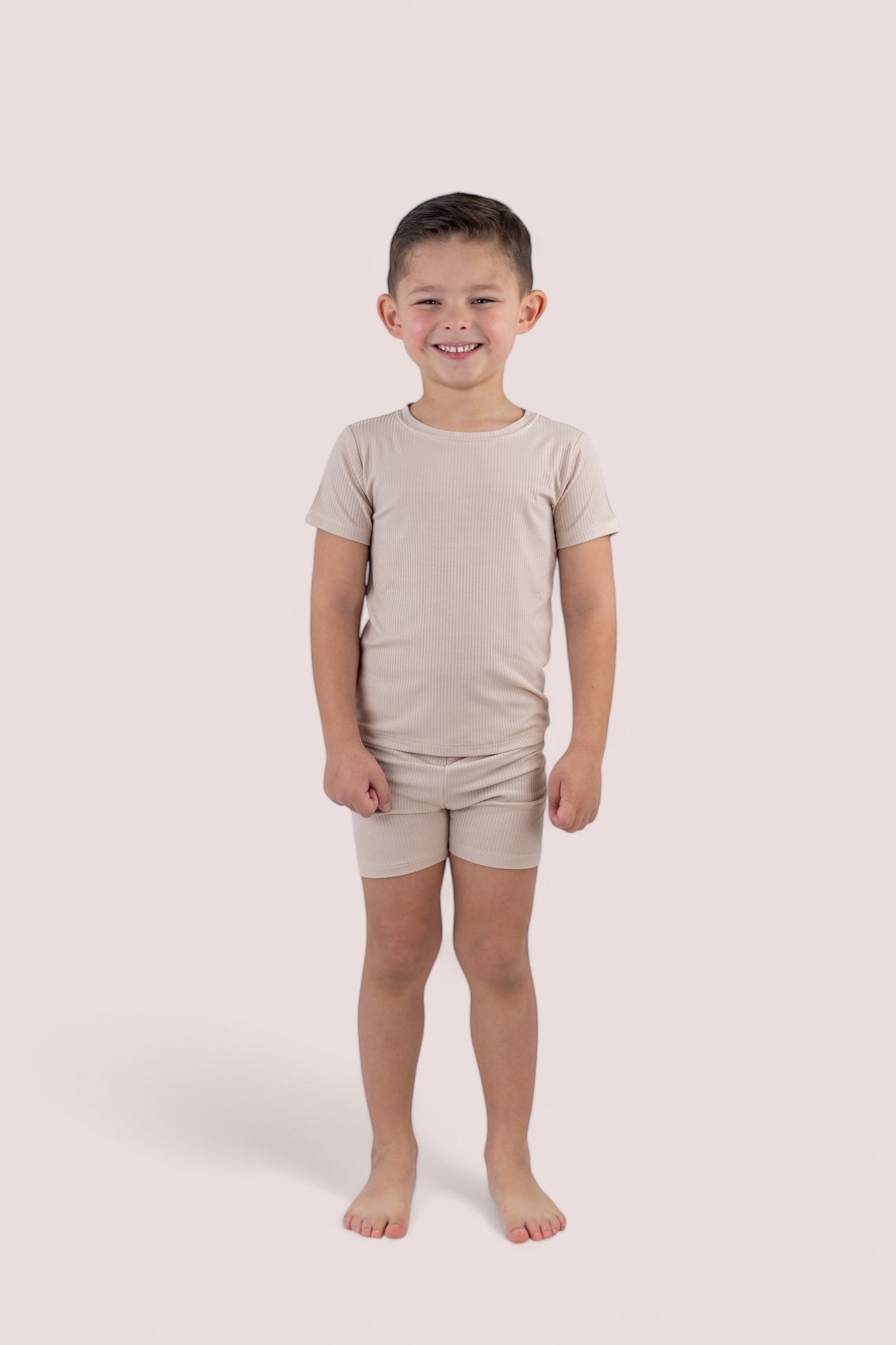 TOTALLY TAN RIB DREAM SHORT SET