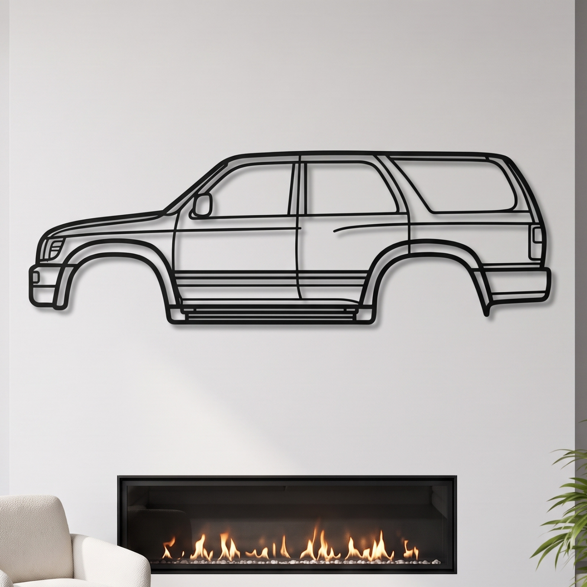 1996 4Runner 3rd Gen (N180)  Metal Car Wall Art - MT0257