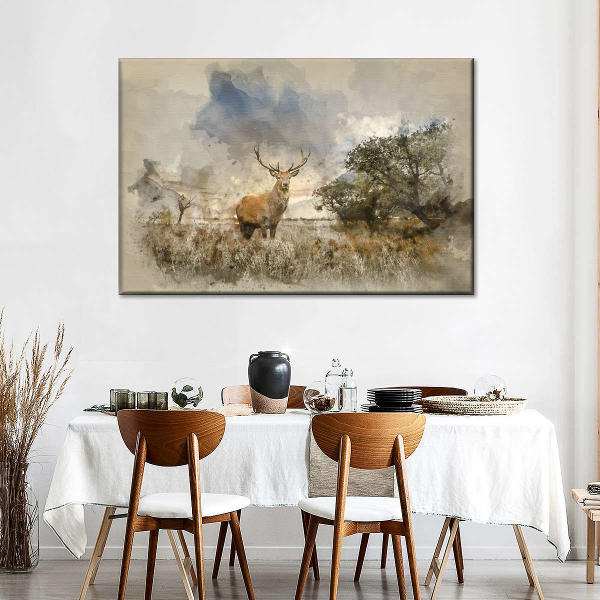 Vintage Stag Wall Art