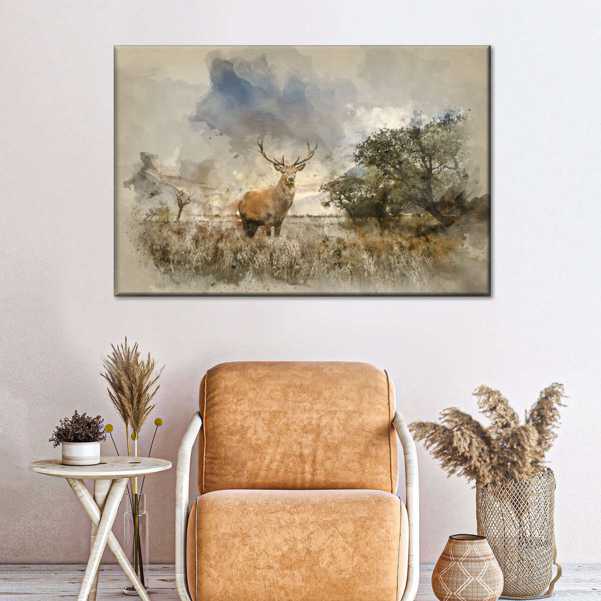 Vintage Stag Wall Art