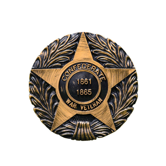 Confederate War Veteran Grave Marker & Flag Holder with Aluminum Ground Spike | Made in USA